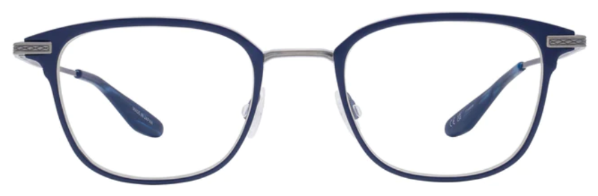 Alexander Daas - Barton Perreira Elvgren Eyeglasses - Matte Navy & Pewter - Front View