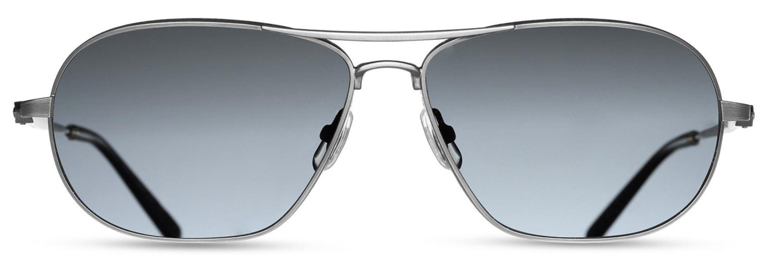 Alexander Daas - Matsuda M3028 Polarized Sunglasses - Antique Silver - Front View