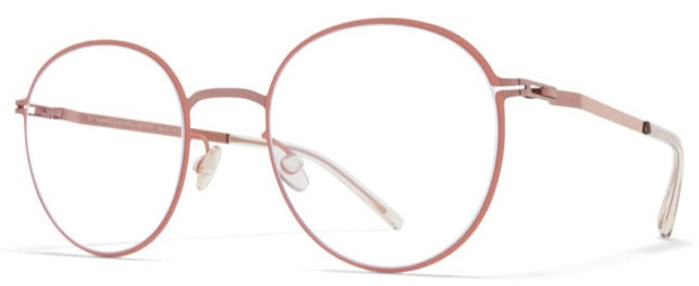 Alexander Daas - Mykita Vabo Eyeglasses - Purple Bronze & Pink Clay - Side View
