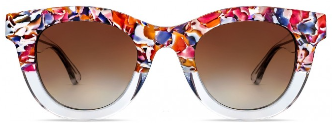 Alexander Daas - Thierry Lasry Consistency 764 Sunglasses - Floral & Clear - Front View