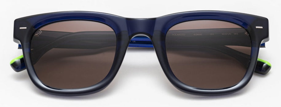 Alexander Daas - Woodys Ronnie Sunglasses - Navy Blue - Front View