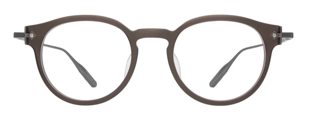 Alexander Daas - Barton Perreira Eugene Eyeglasses - Matte Dusk Pewter - Front View