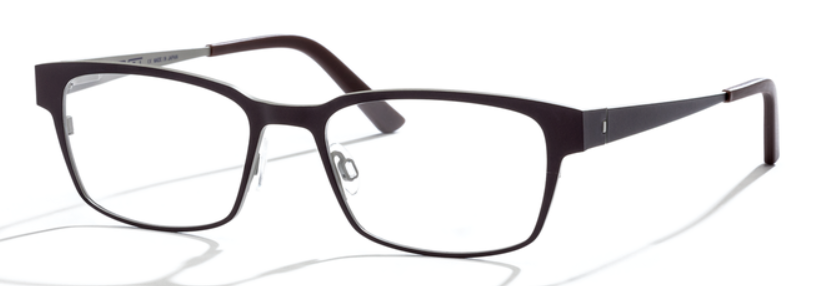 Alexander Daas - Bevel Duck Hook Eyeglasses - Brownish Black Grey - Side View