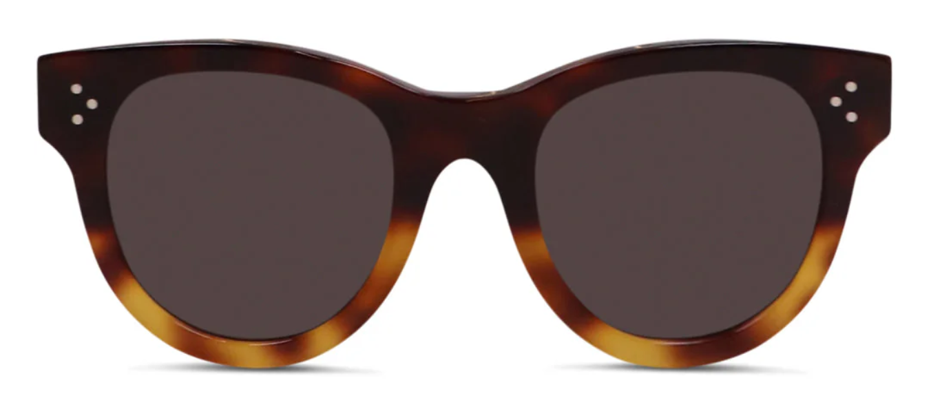 Alexander Daas - Celine CL4003IN Baby Audrey Sunglasses - 53A Shiny Havana - Smoke - Front View