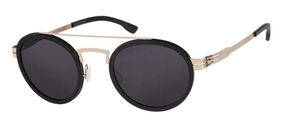 Alexander Daas - IC Berlin Dakota Sunglasses - Bronze Black Rough - Grey - Side View