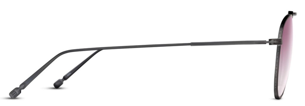 Alexander Daas - Matsuda M3130 Sunglasses - Matte Black - Pink Gradient - Front View