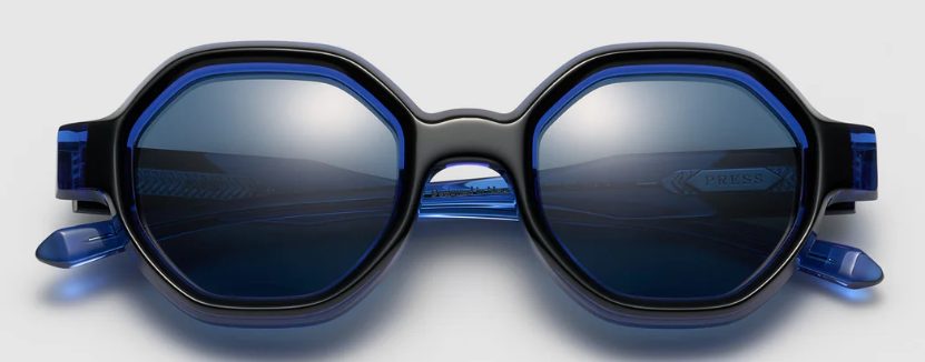 Alexander Daas - Press Dancer Sunglasses - LE001 Blackbird - Front View