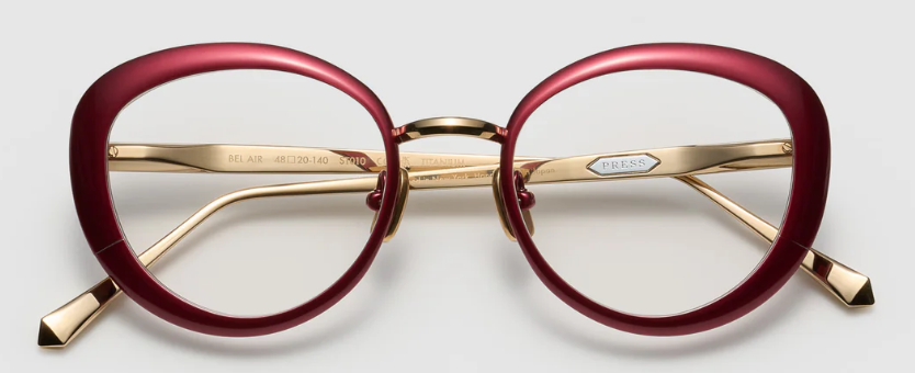 Alexander Daas - Press Bel Air Eyeglasses - ST010 Red Mist - Front View