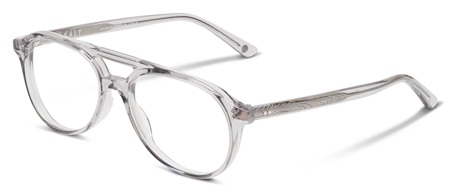 Alexander Daas - Salt Optics Hancock Eyeglasses - Smoke Grey - Side View