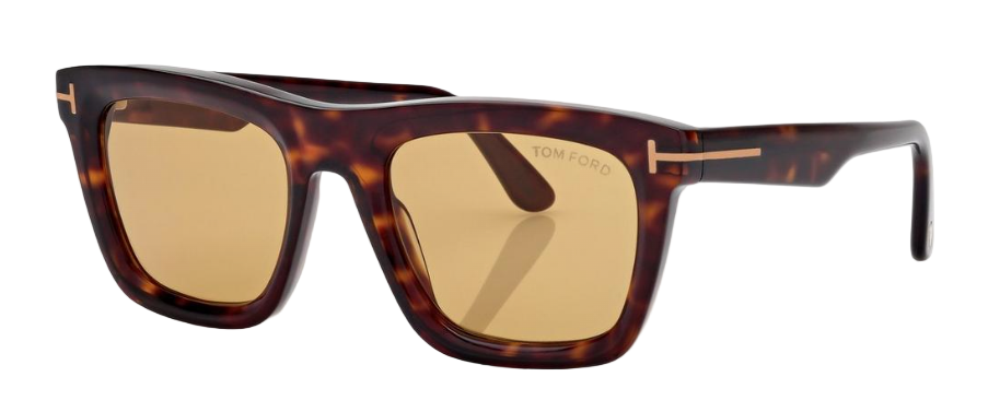 Alexander Daas - Tom Ford Lelio FT1207 Sunglasses - 52E Dark Havana - Yellow - Side View