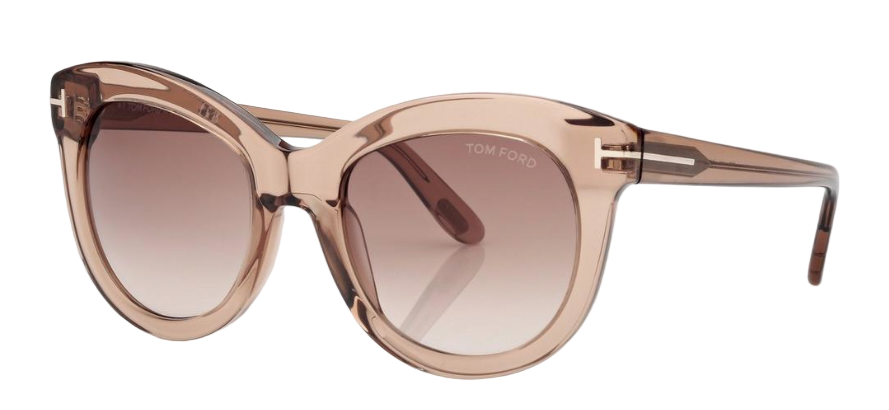 Alexander Daas - Tom Ford Odette FT1189 Sunglasses - 45F Champagne - Rose Gradient - Side View