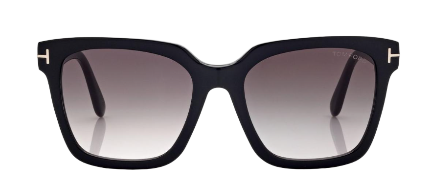 Alexander Daas - Tom Ford Selby FT0952 Sunglasses - 01D Shiny Black - Polar Grey Gradient - Front View