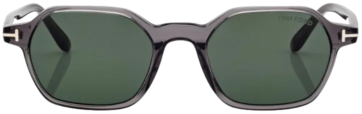 Alexander Daas - Tom Ford Joey FT1301 Sunglasses - 20N Shiny Grey - Green - Front View
