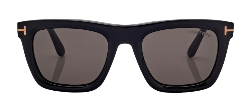Alexander Daas - Tom Ford Lelio FT1207 Sunglasses - 01A Black - Dark Grey - Front View