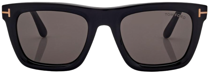 Alexander Daas - Tom Ford Lelio FT1207 Sunglasses - 01A Black - Dark Grey - Front View