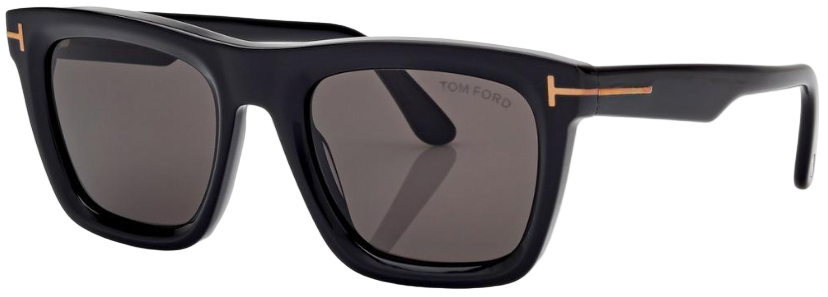 Alexander Daas - Tom Ford Lelio FT1207 Sunglasses - 01A Black - Dark Grey - Side View