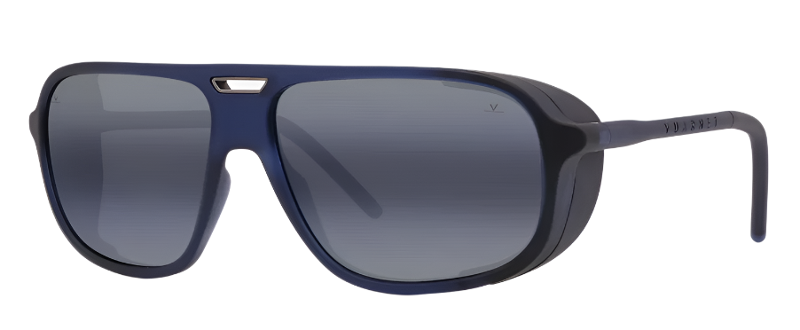Alexander Daas - Vuarnet VU40022U Ice 02 Sunglasses - Matte Translucent Blue Blue Polarynx - Side View