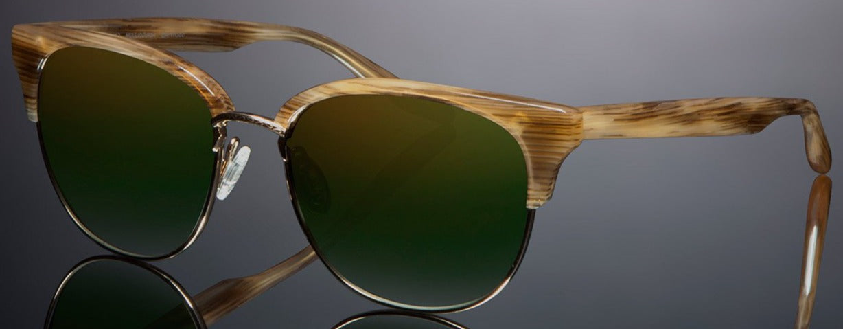 Alexander Daas - Barton Perreira Camden Sunglasses - Horn & Gold - Side View