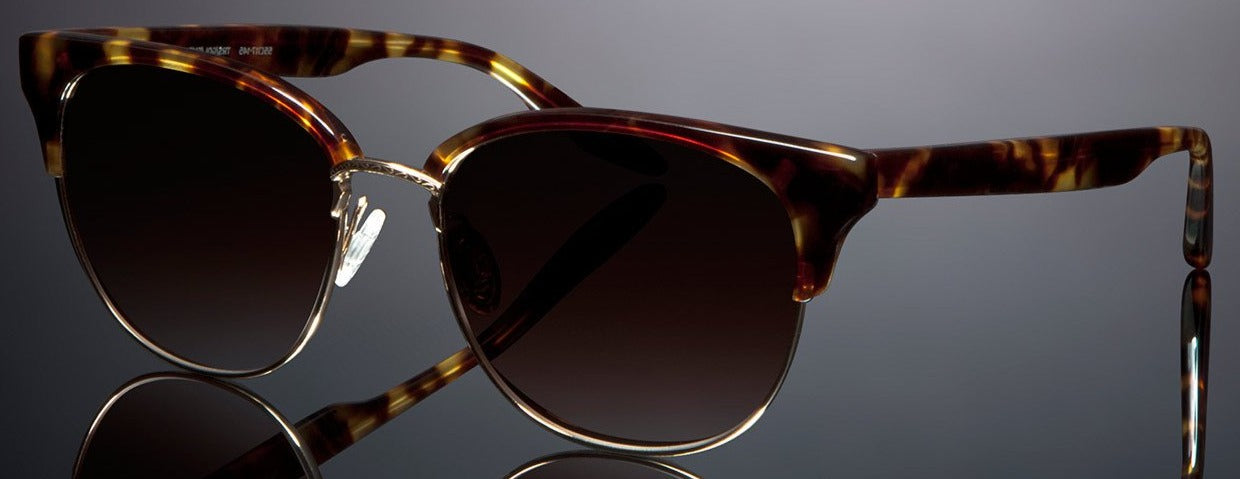 Alexander Daas - Barton Perreira Camden Sunglasses - Torasel Gold Titanium & Smokey Topaz - Side View