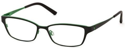 Alexander Daas - Bevel Mashie Eyeglasses - Black & Irish Green - Side View