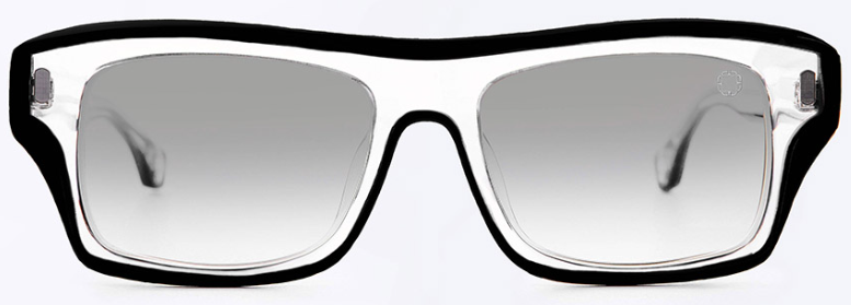 Alexander Daas - Blake Kuwahara Chambers Sunglasses - Crystal & Gray Gradient - Front View