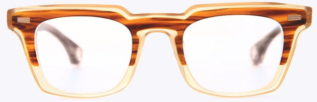 Alexander Daas - Blake Kuwahara Newell Eyeglasses - Bark - Front View