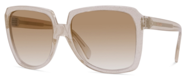 Alexander Daas - Celine CL40146I Sunglasses - Shiny Transparent Rose - Side View