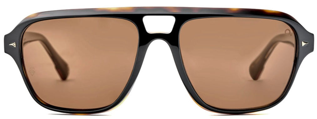 Alexander Daas - Etnia Barcelona MOBAY Sunglasses - Black & Brown - Front View
