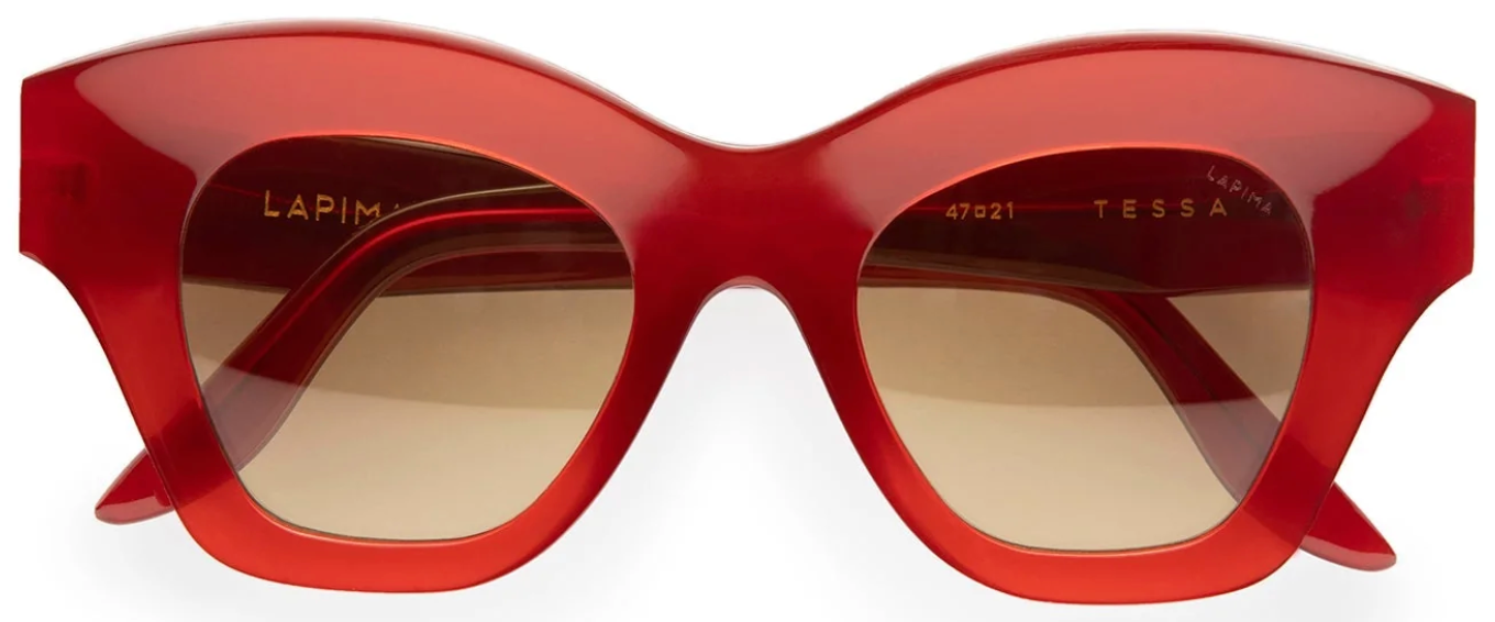 Alexander Daas - Lapima Tessa Sunglasses - Red Vintage & Yellow - Front View