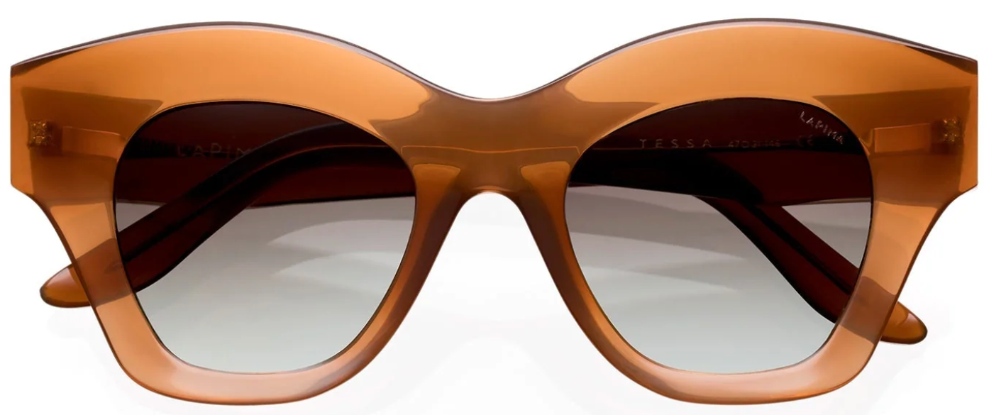 Alexander Daas - Lapima Tessa Sunglasses - Terra Gradient & Brown Gradient - Front View