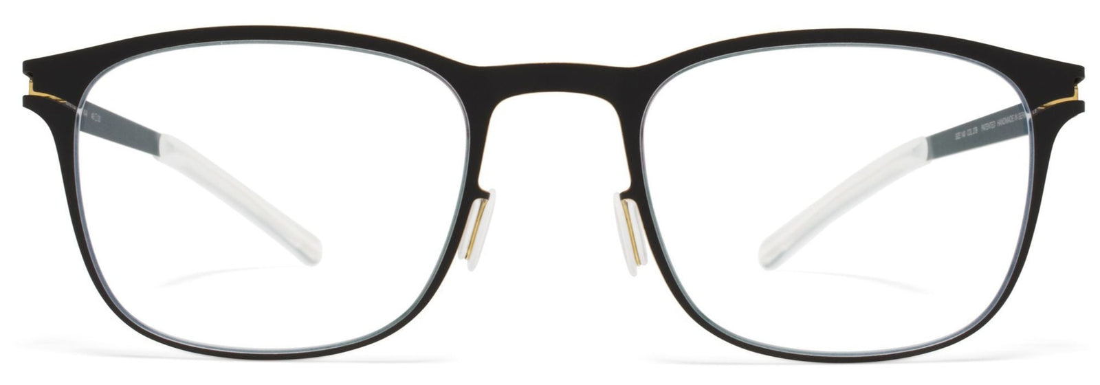 Alexander Daas - Mykita Kai Eyeglasses - Black & Gold - Front View