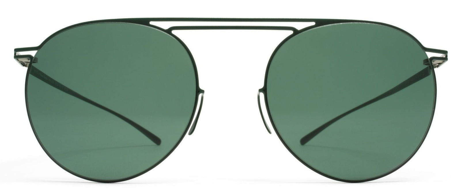 Alexander Daas - Mykita + Maison Margiela Esse 009 Sunglasses - Dark Green - Front View