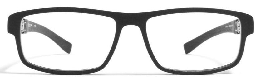 Alexander Daas - Mykita Mylon Higgs Eyeglasses - Pitch Black - Front View