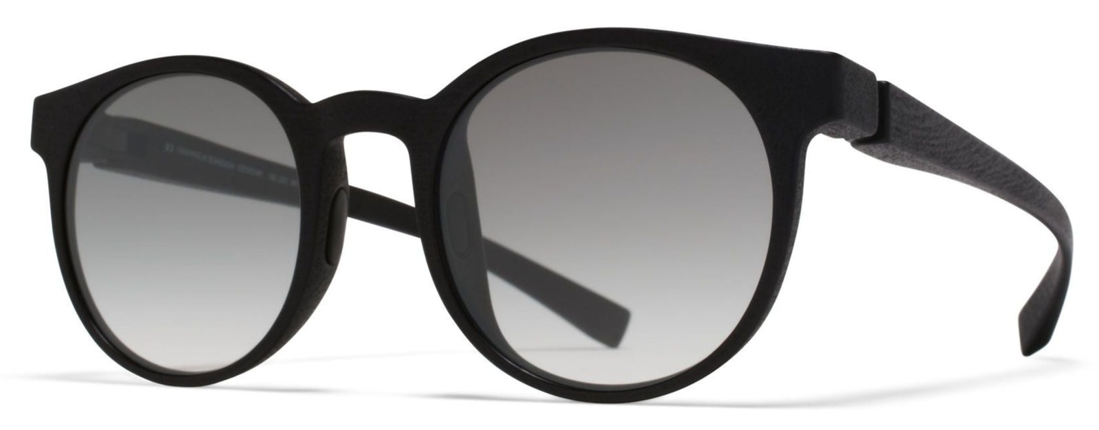 Alexander Daas - Mykita Mylon Omega Sunglasses - Pitch Black & Grey Gradient - Side View