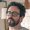 Adam Korson wearing Alexander Daas Genoa Eyeglasses - Matte Black on This is Us