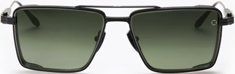 Alexander Daas - Akoni Sprint-A Sunglasses - Matte Black - Dark Grey to Olive - Front View