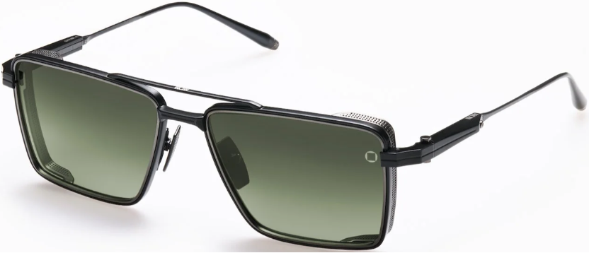 Alexander Daas - Akoni Sprint-A Sunglasses - Matte Black - Dark Grey to Olive - Side View