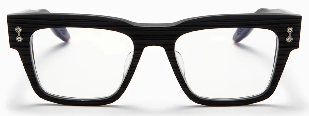 Alexander Daas - Akoni Columba Eyeglasses - Scraped Matte Black - Front View