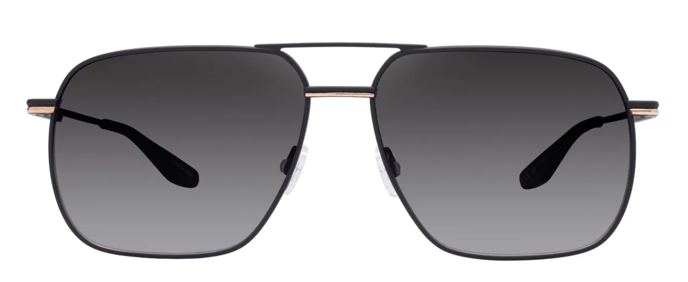 Alexander Daas - Barton Perreira 007 Royale Sunglasses - Black - Front View