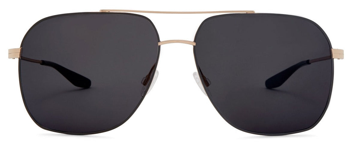 Alexander Daas - Barton Perreira Aeronaut Sunglasses - Black Satin & Gold - Front View