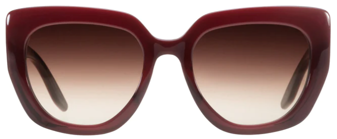 Alexander Daas - Barton Perreira Akahi Sunglasses - Oxblood - Front View