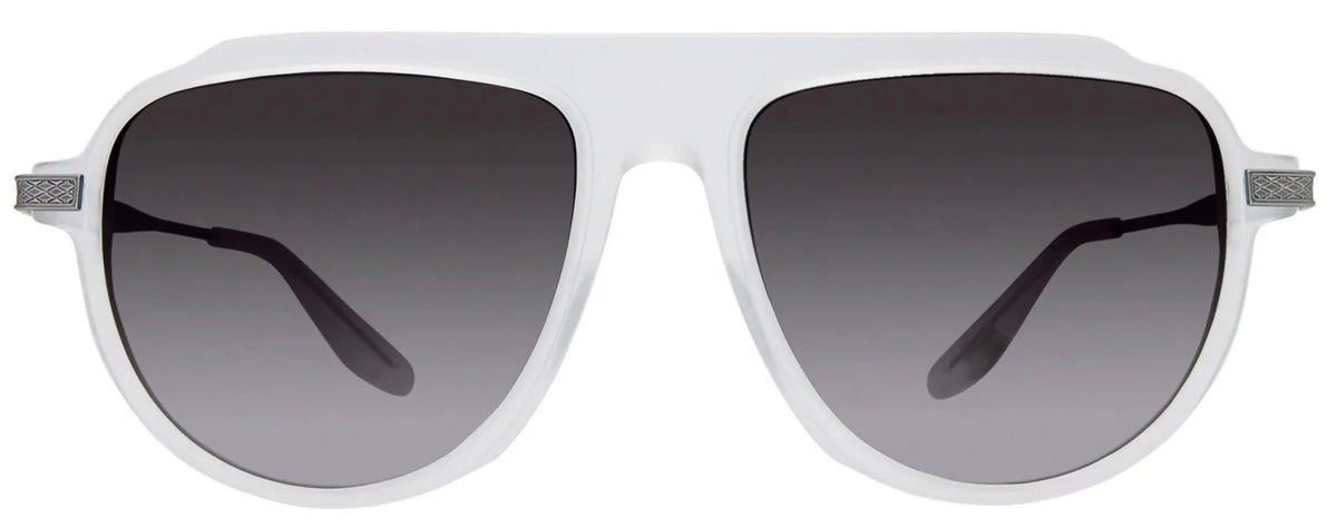 Alexander Daas - Barton Perreira Avtak Sport Sunglasses - Matte Crystal &amp; Gunmetal - Front View