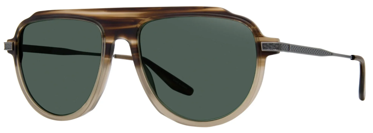 Alexander Daas - Barton Perreira Avtak Sport Sunglasses - Matte Hickory Gradient & Pewter - Side View