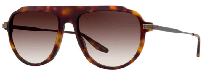 Alexander Daas - Barton Perreira Avtak Sport Sunglasses - Matte Spanish Cedar & Antique Gold - Side View