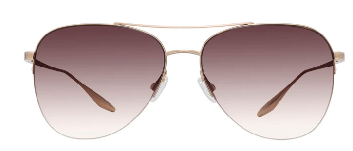 Alexander Daas - Barton Perreira Chevalier Sunglasses - Gold & Smokey Topaz - Front View