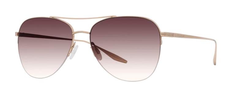Alexander Daas - Barton Perreira Chevalier Sunglasses - Gold & Smokey Topaz - Side View