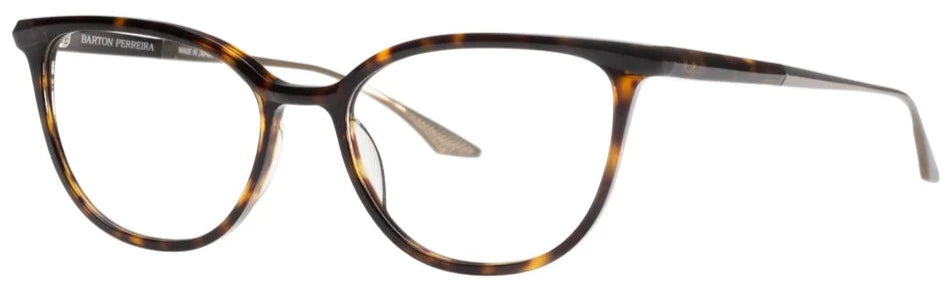 Alexander Daas - Barton Perreira Dandridge Eyeglasses - Dark Walnut - Antique Gold - Side View