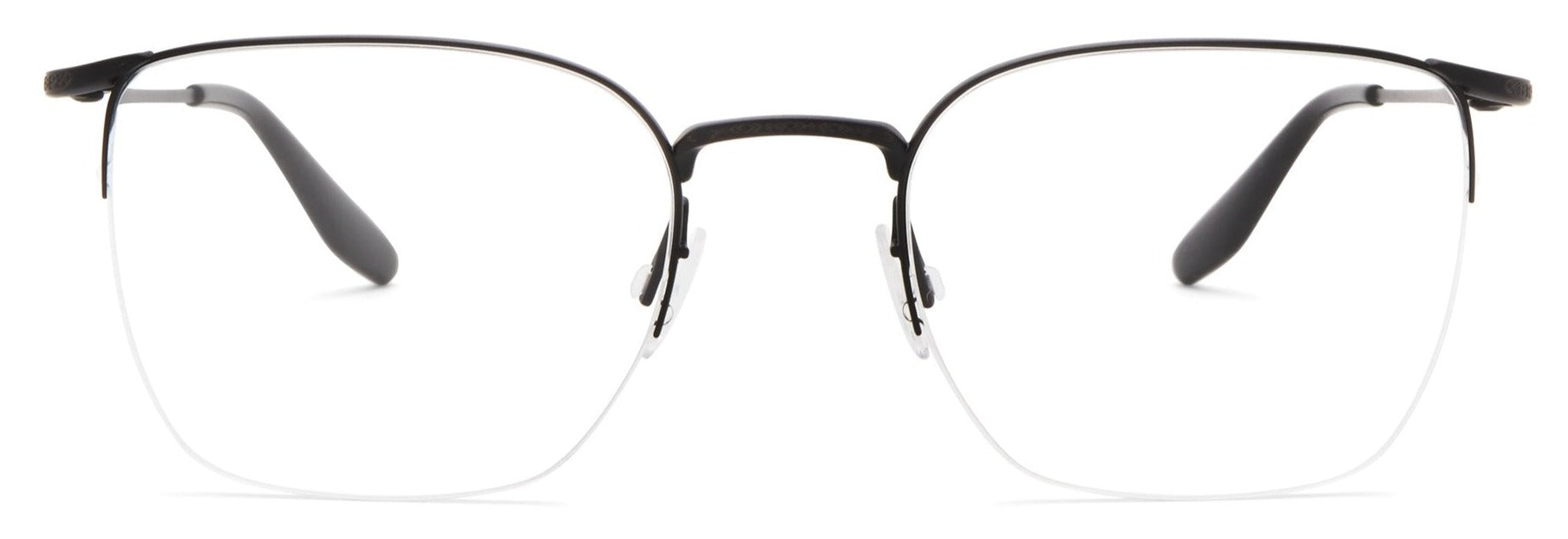 Alexander Daas - Barton Perreira Dauphin Eyeglasses - Black Satin - Front View