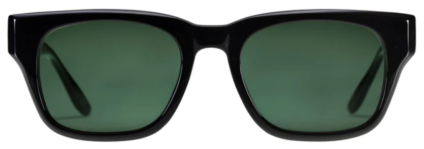 Alexander Daas - Barton Perreira Domino Sunglasses - Black & Bottle Green - Front View