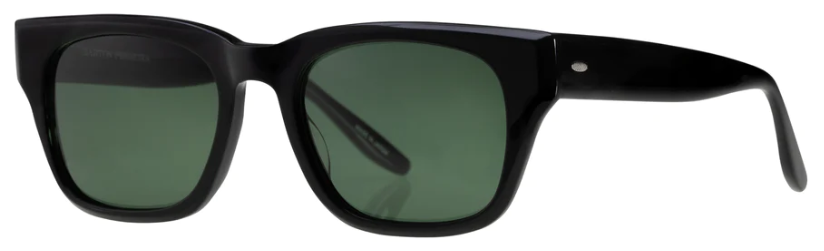 Alexander Daas - Barton Perreira Domino Sunglasses - Black & Bottle Green - Side View